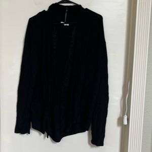 Maurice’s black open front knit cardigan